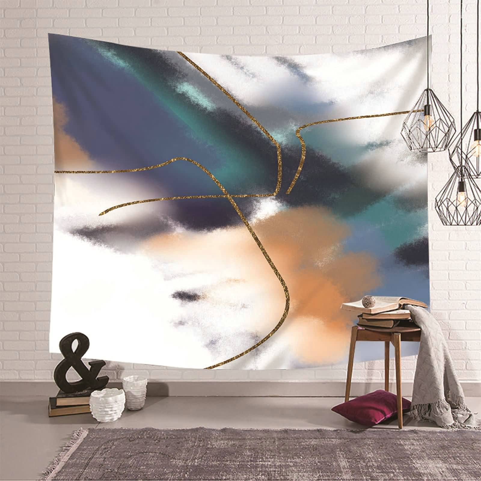 Tapiz de pared multicolor KnSam de 150x130 cm para dar vida y color a los rincones de tu hogar