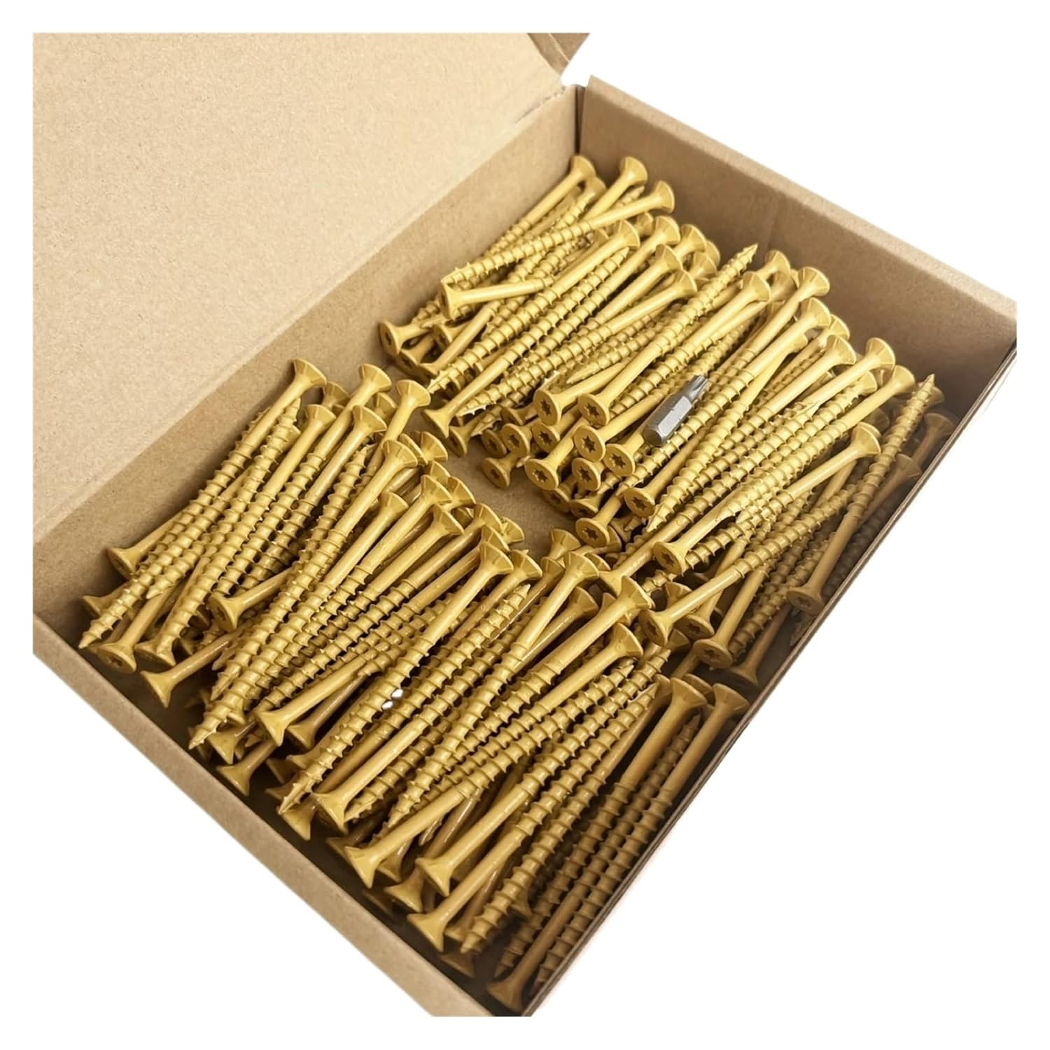 100-200 Heavy-Duty Deck Screws# 10x2-1/2# 10x3, 10x3-1/2# 10x4. Carbon Steel, Epoxy Coating, Rust Proof, Partially Threaded(10x2.5-200PCS)