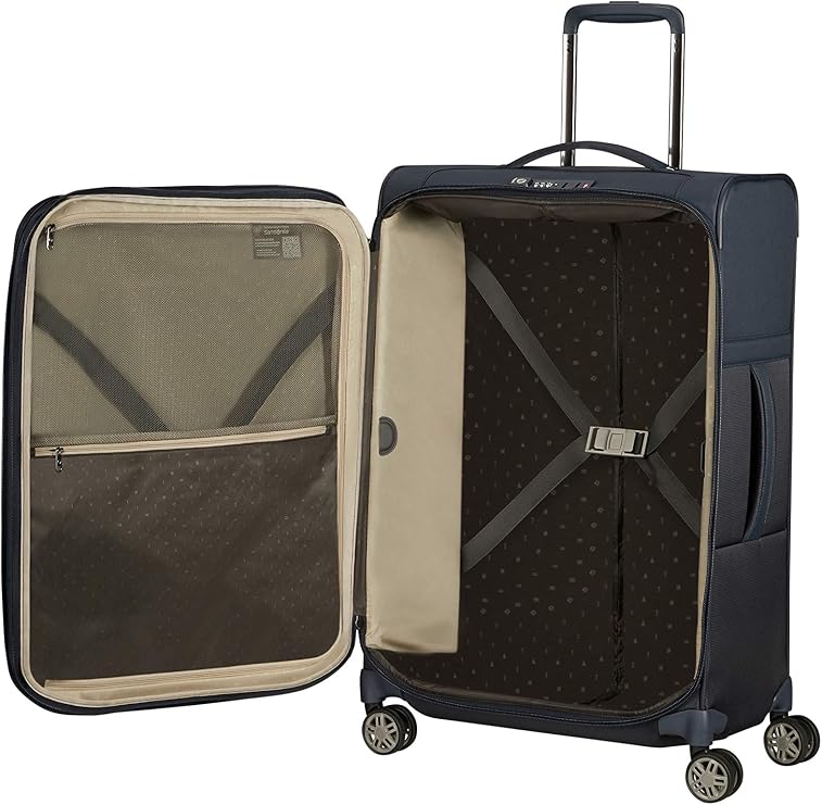 Samsonite Airea - Spinner M Expandable, Suitcase, 67 cm, 73.5/81.5 l, Blue (Dark Blue)