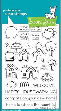 Lawn Fawn Clear Stamps - Happy Village LF1591