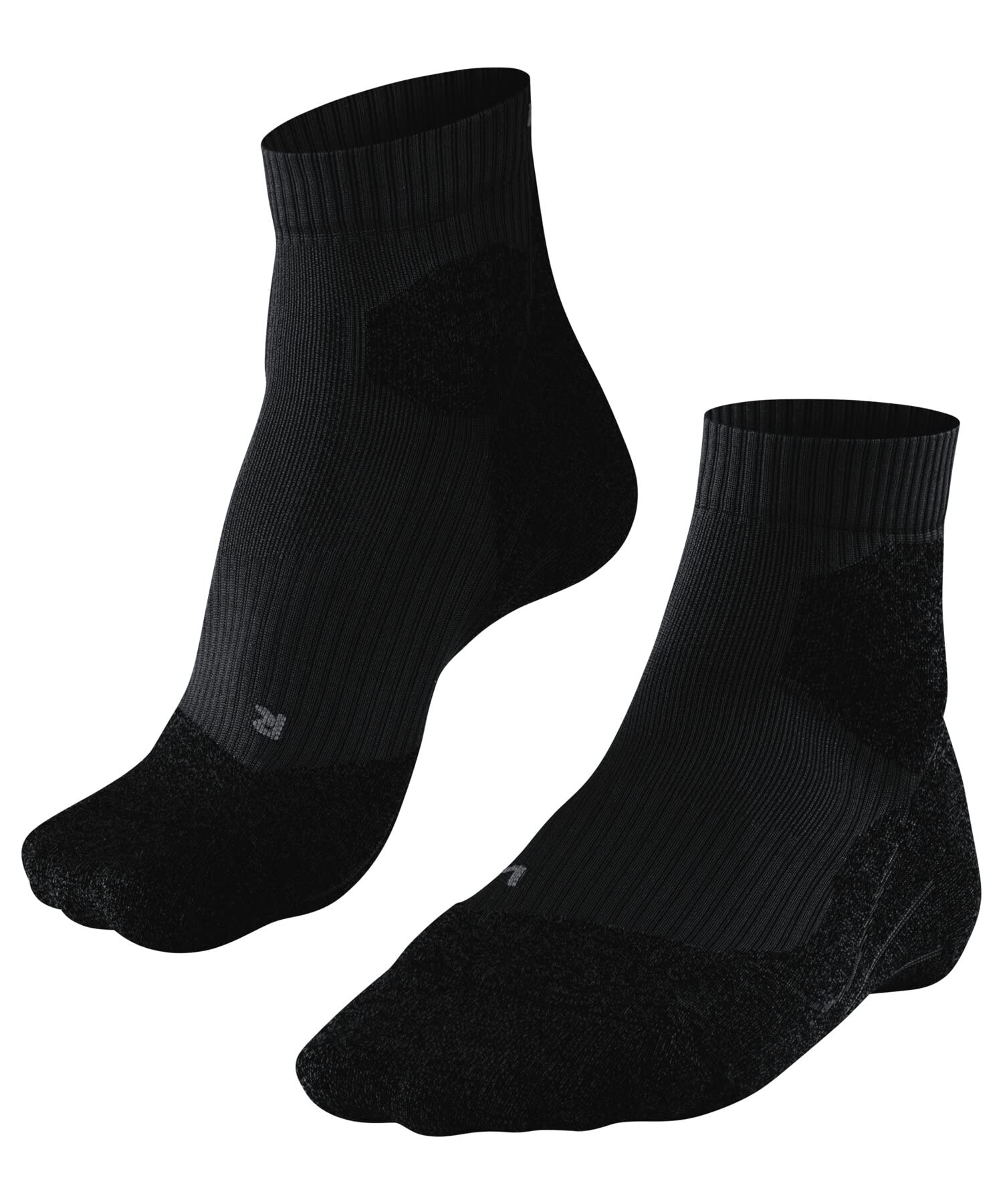FALKE Men's RU Trail M So Functional Yarn Anti-Blister 1 Pair Running Socks, Black Black-Mix 3010, 9.5-10.5