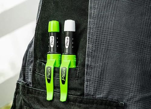 Miniatura 3 de Pica 55010 - Juego de rotuladores para carpinteros, lápices de carpintero - para madera, metal, cerámica, vidrio, etc. - con bolsa