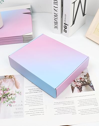 Miniatura 84 de Cajas de envío pequeñas de 6 x 4 x 2 pulgadas para pequeñas empresas, paquete de 30 cajas de correo moradas, caja de embalaje de cartón corrugado