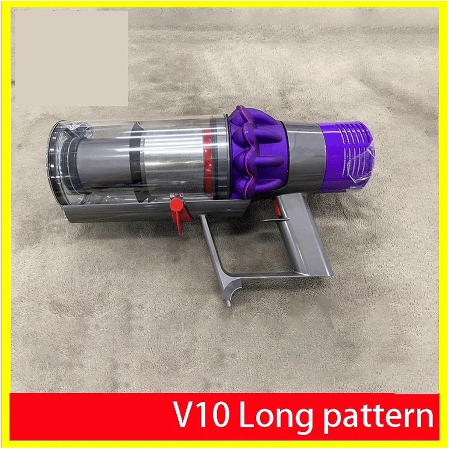U.S. Long Mode Cyclone Filter Motor Handle Switch Trash Can Accessories,Compatible for Dyson V10, Vacuum Cleaner Replacement Spare Parts Kit