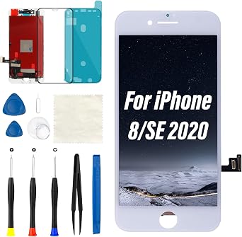 for iPhone 8/SE 2020 2nd White Screen Replacement 4.7 inch
