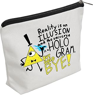 WZJHCL Bill Cipher Bolsa de maquillaje de dib...