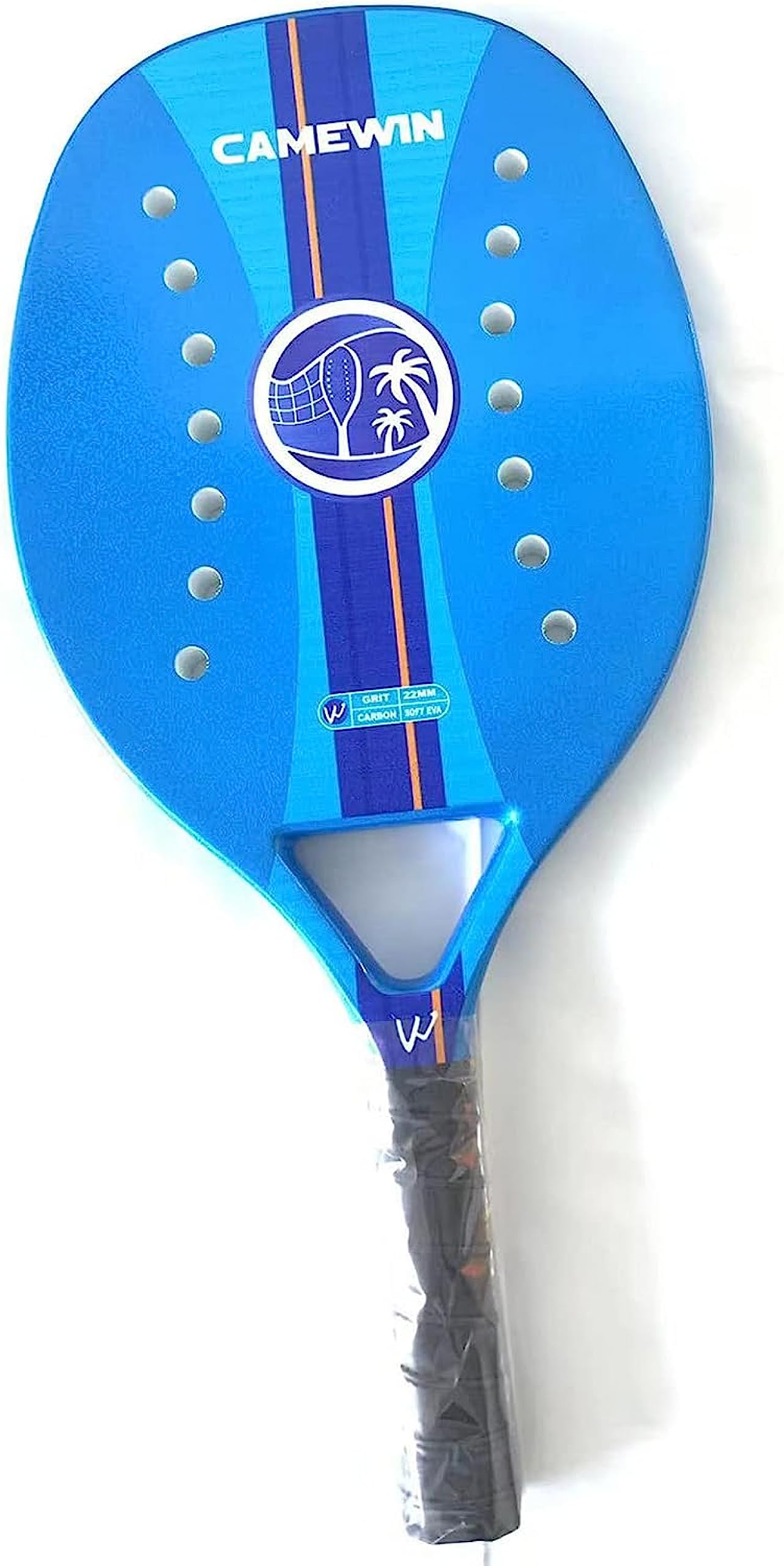 Beach Tennis Paddle Beach Tennis Racket Set, Carbon Fiber Sand Grit Surface with EVA Memory Foam Core - Beach Tennis Paddle Perfect for Fun