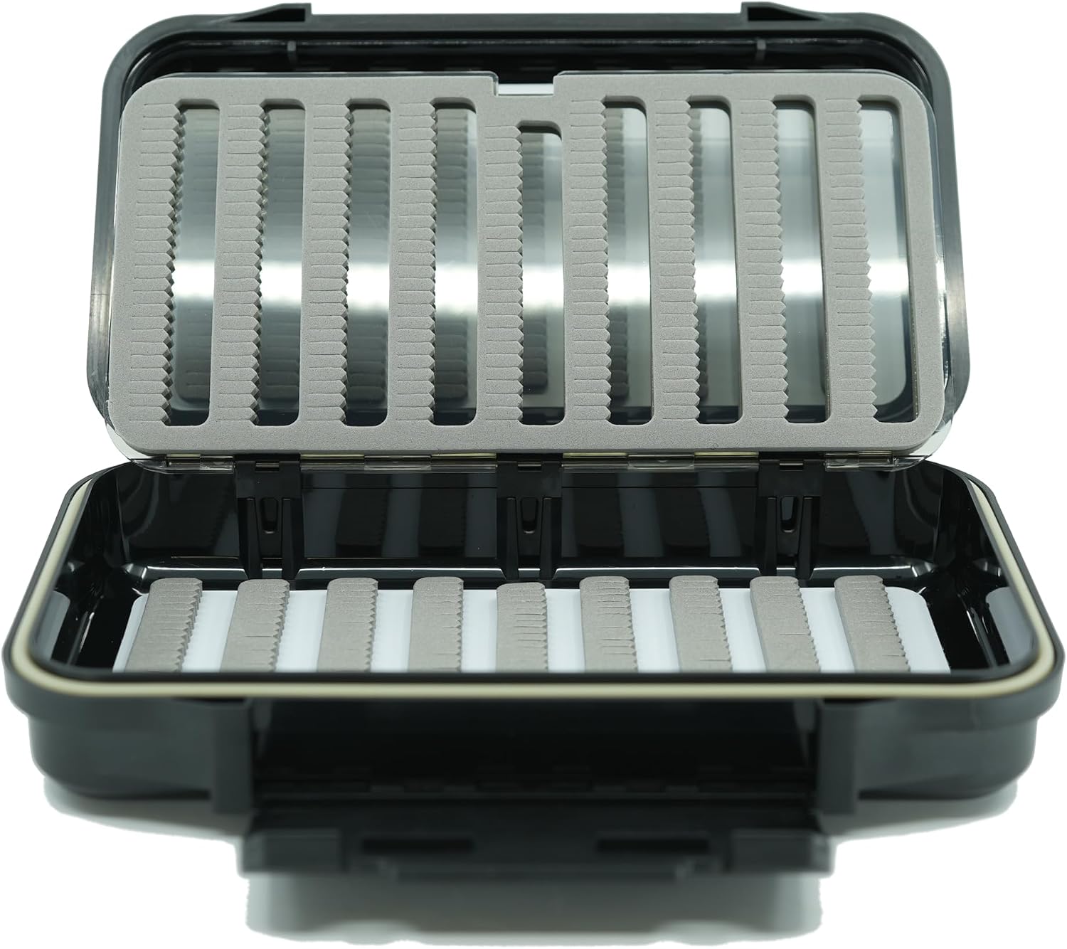 Kingfisher Waterproof Dry Fly Fishing Box with Leaf