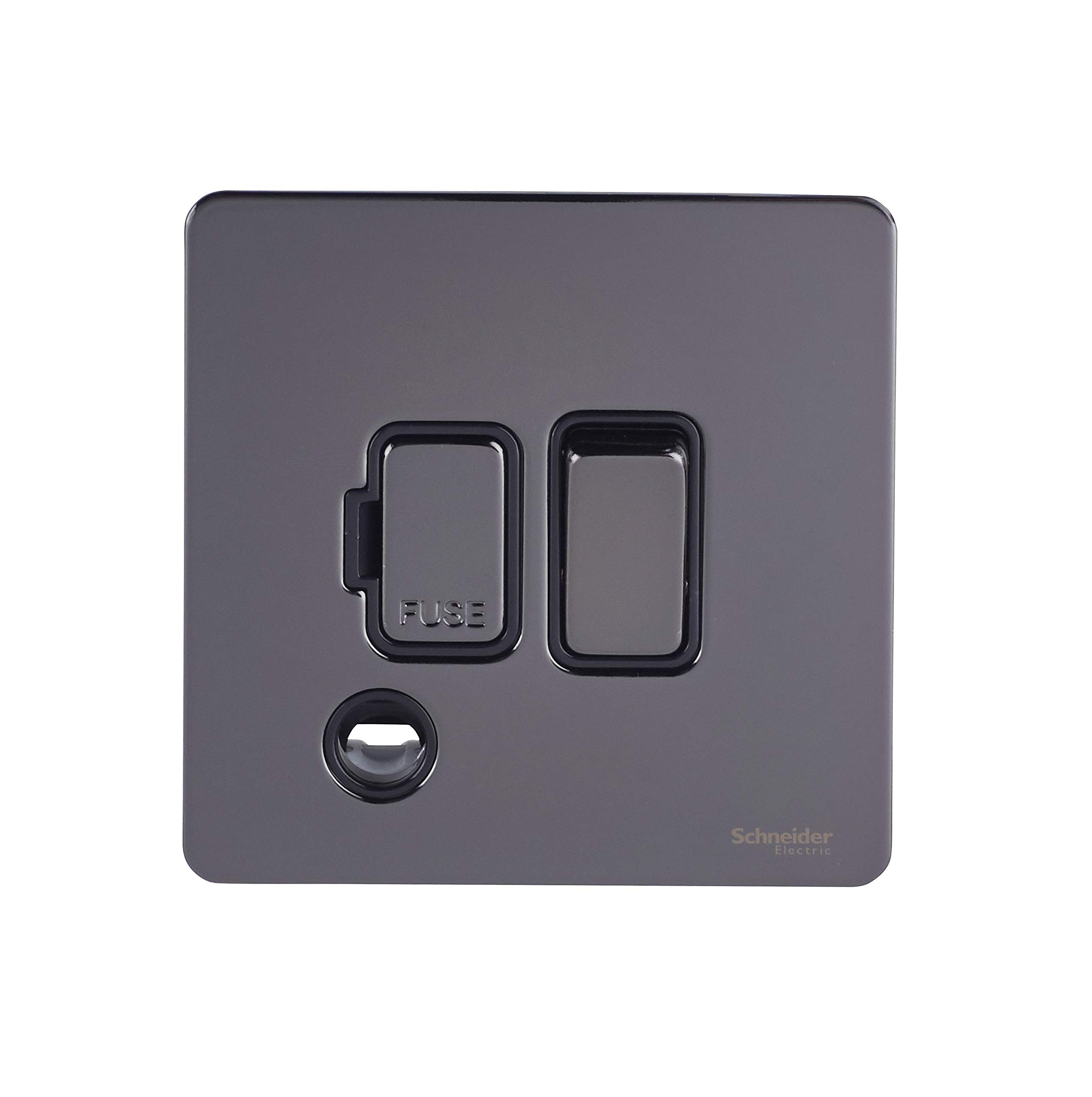 Schneider Electric Ultimate Screwless Flat Plate GU5400WPB 13A unswitched fused connection unit