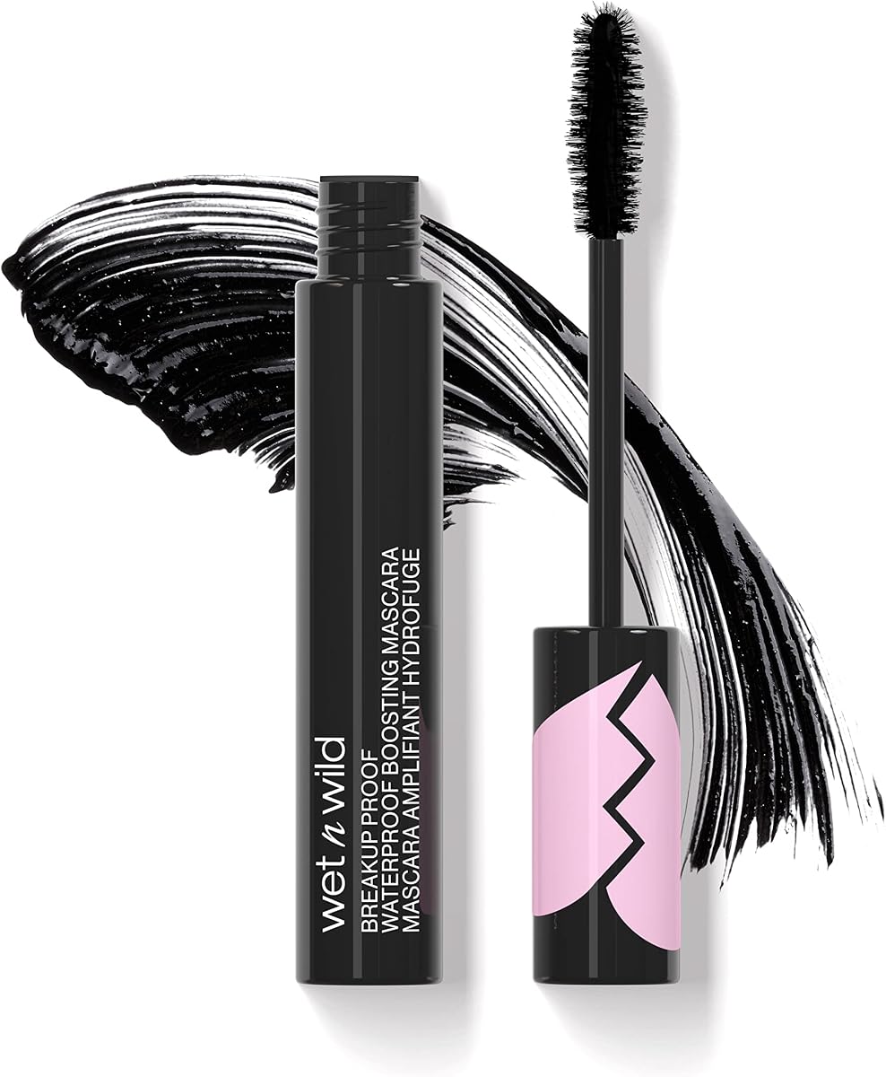 wet n wild Breakup Proof Mascara - Volumizing, Conditioning, Lengthening, Thickening, Waterproof, Smudge-Proof, Non-Clumping, Cruelty-Free & Vegan - Multicolor