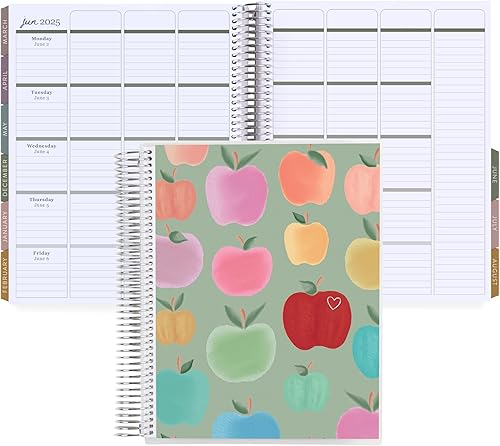 Erin Condren Agenda de lecciones para profesores en espiral de 85 x 11 pulgadas (agosto de 2024 a julio de 2025)  Marca la diferencia, cubierta