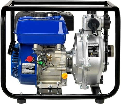 Miniatura 4 de DuroMax XP702HP XP702HP Bomba de agua de alta presión a gas de 208cc 7-HP de 2 pulgadas, 70 GPM, aprobada por 50 estados, XP702HP, azul
