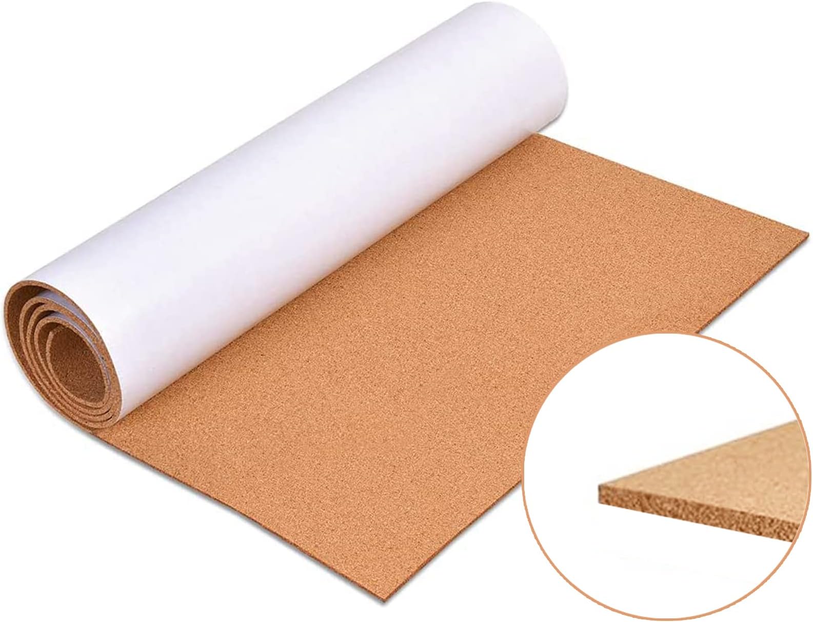 Aitakatta SelfAdhesive Cork Board Roll, 1/8" Thick Cork