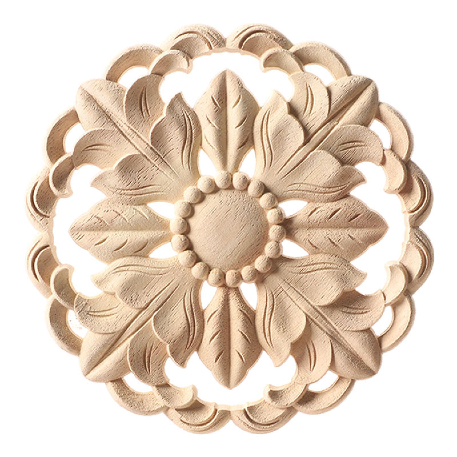 S-Size 現品 Yuri_0031 マット｜ドラゴンデコ｜フラワー｜豪華 Amazon.com: Ornaments Walls Carving Wood Applique Wooden Figurines