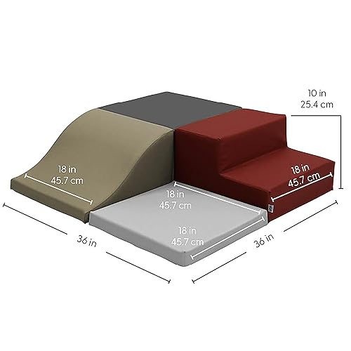 Miniatura 2 de Factory Direct Partners SoftScape 13232-134 - Escalador de esquina cuadrado para niños pequeños y niños, espuma suave segura para gatear y