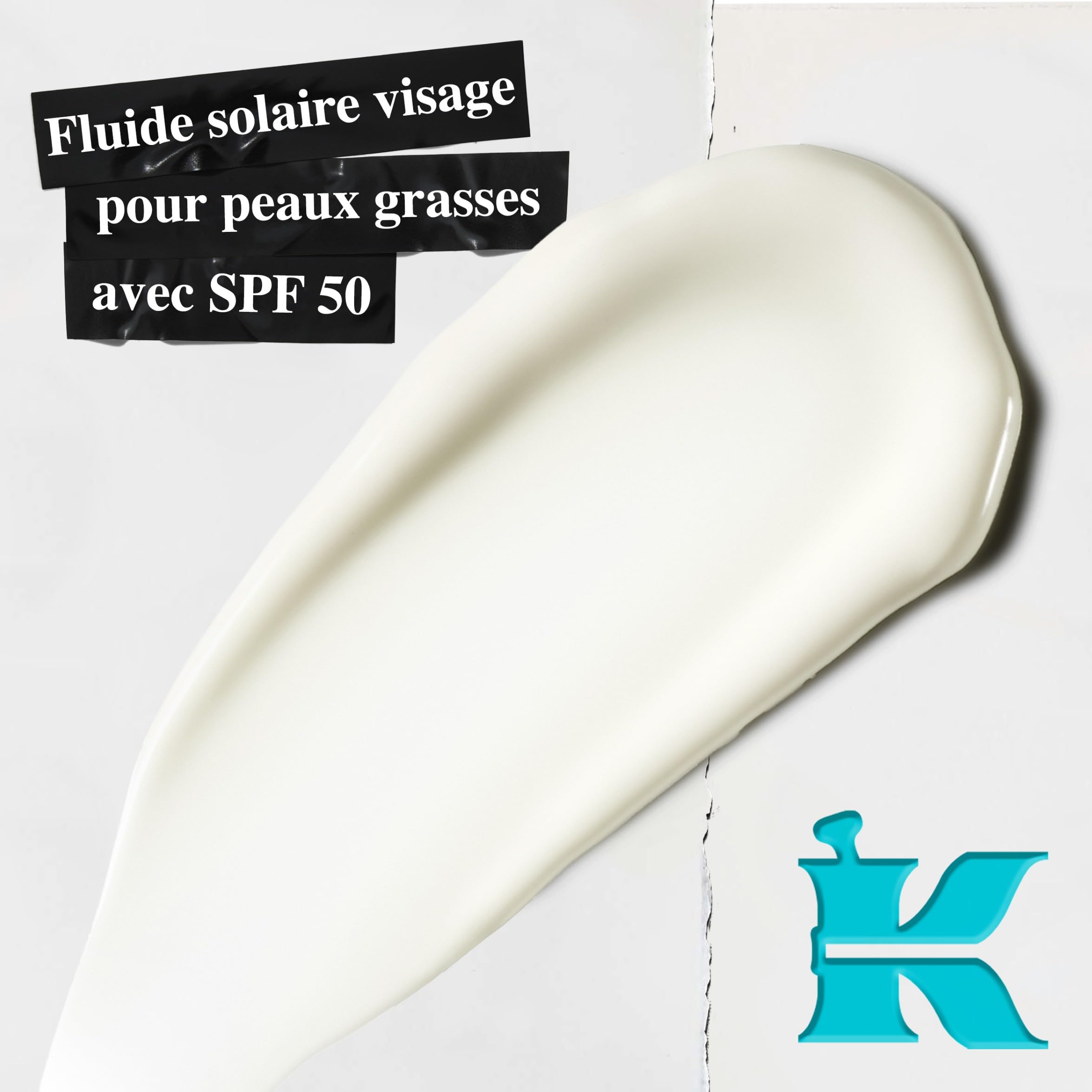 Kiehl's, Gel Crème Solaire Quotidien Ultra Léger SPF 50, Aqua Gel, Non-Comédogène, Fluide Solaire Visage Anti-UVA/UVB et Anti-Pollution pour Peau Normale à Grasse