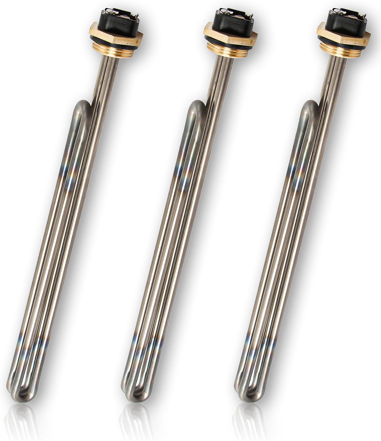 Titanium HE 90240 Heating Element, 3PCS 9KW 240V Screw-in Replacement for EcoSmart ECO 18/27/36 & Rheem RTEX Tankless Water Heater Parts