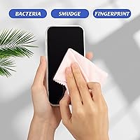 Vista 4 de Leelosp 300 piezas de paños de limpieza para gafas, paños de microfibra de colores surtidos para limpiar lentes, lentes de cámara, teléfonos