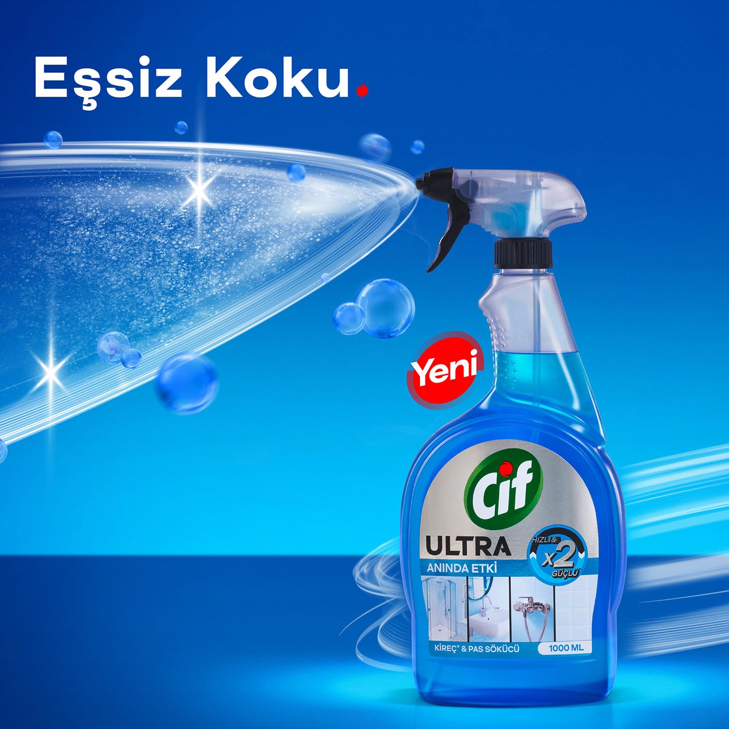 Cif Ultra Sprey Kireç ve Pas Sökücü 1000 ml
