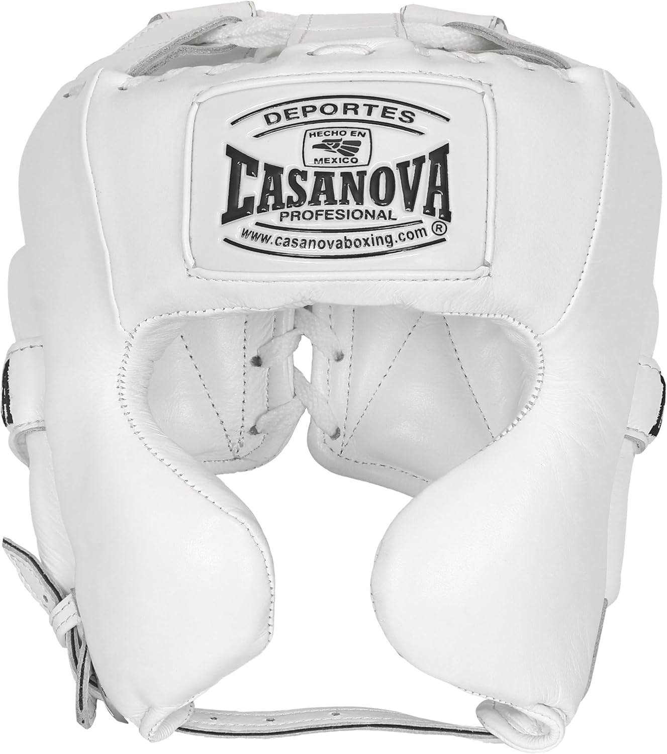 Casanova Boxing® Headgear Cheek Guard Protection for Men Woman - Boxing, Martial Arts, MMA, Kickboxing, Muay Thai, Contact Sport, Sparring, Training - White