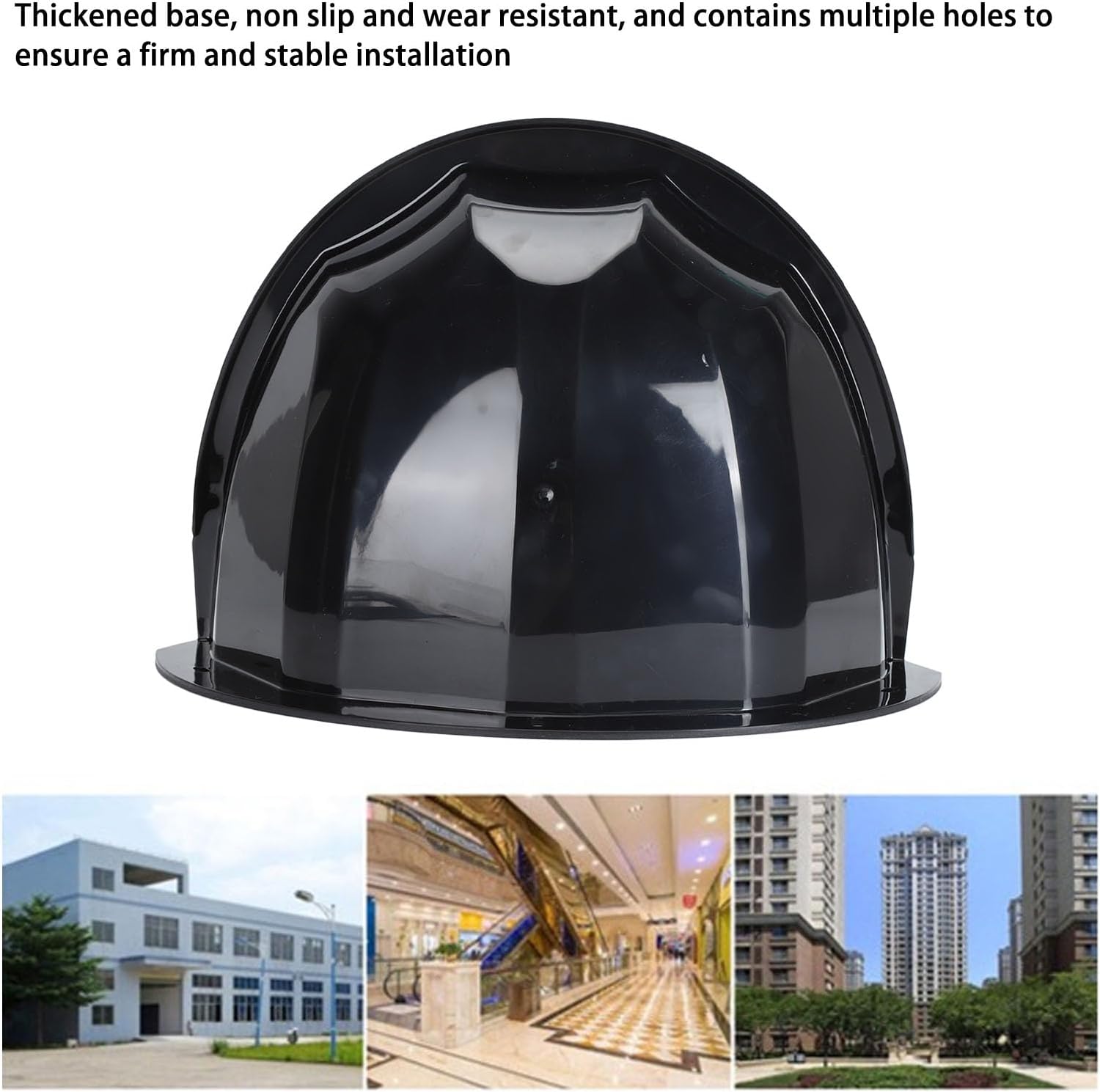 Camera Rain Cover, Universal Sun Rain Shade Camera Cover with Thickened Base, Camera Protective Roof Cover Suitable for Most Outdoor Security Cameras (Black)