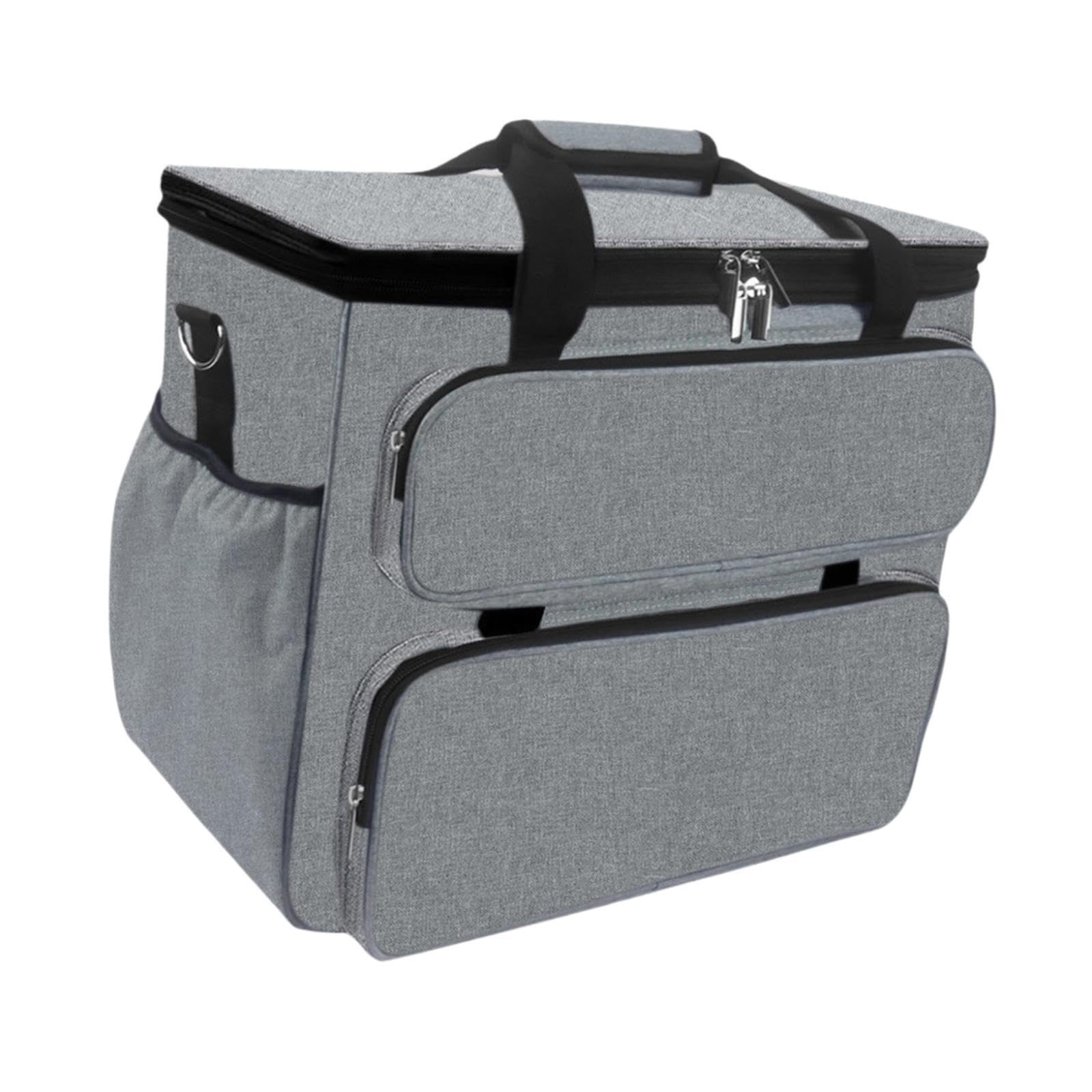 LIXSAZSE Estuche de costura con compartimentos con cremallera para una | organización óptima. Gran capacidad y múltiples bolsillos. Asa de viaje para