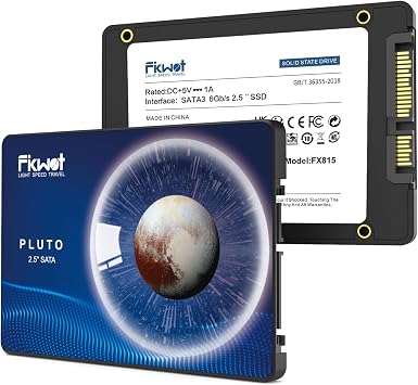 Fikwot FX815 SSD, 512GB, 2.5 inch 7 mm, SATA 3.0 Compatible, Max Read 560MB/s, For Laptop/PS4/In-Car Navigation, Data Transfer Support Included