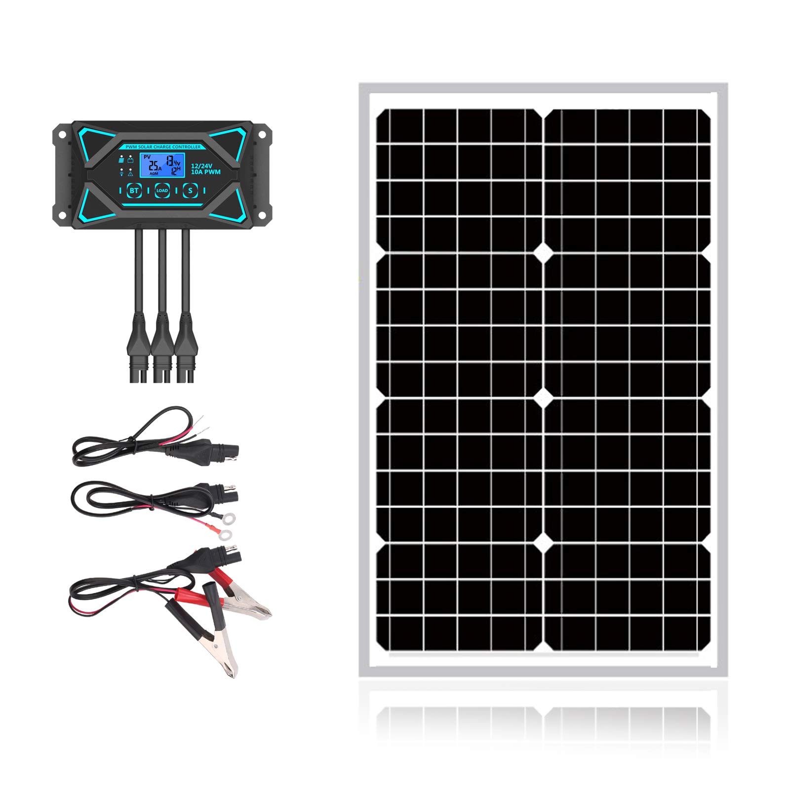 Buy 30W 12V Solar Panel Kits 12 Volt 30 Watt Mono Crystalline Solar