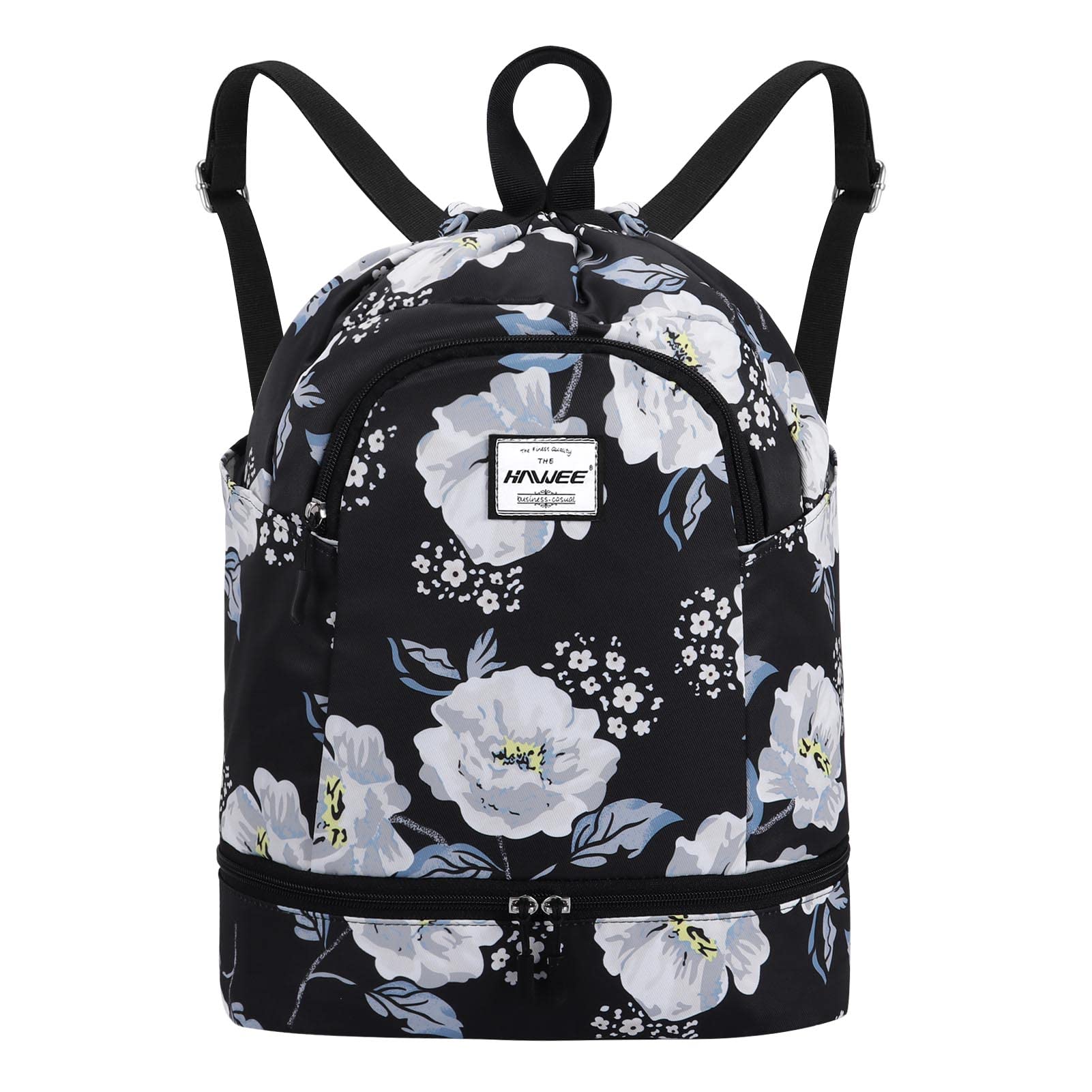 Impermeable Casual Mochila con Cordón Grande Deporte Bolso de Gimnasia Mochila de Cuerda Unisex para Mujer Hombre Vida Cotidiana Aire Libre Yoga Escuela Nadar Playa — view 11