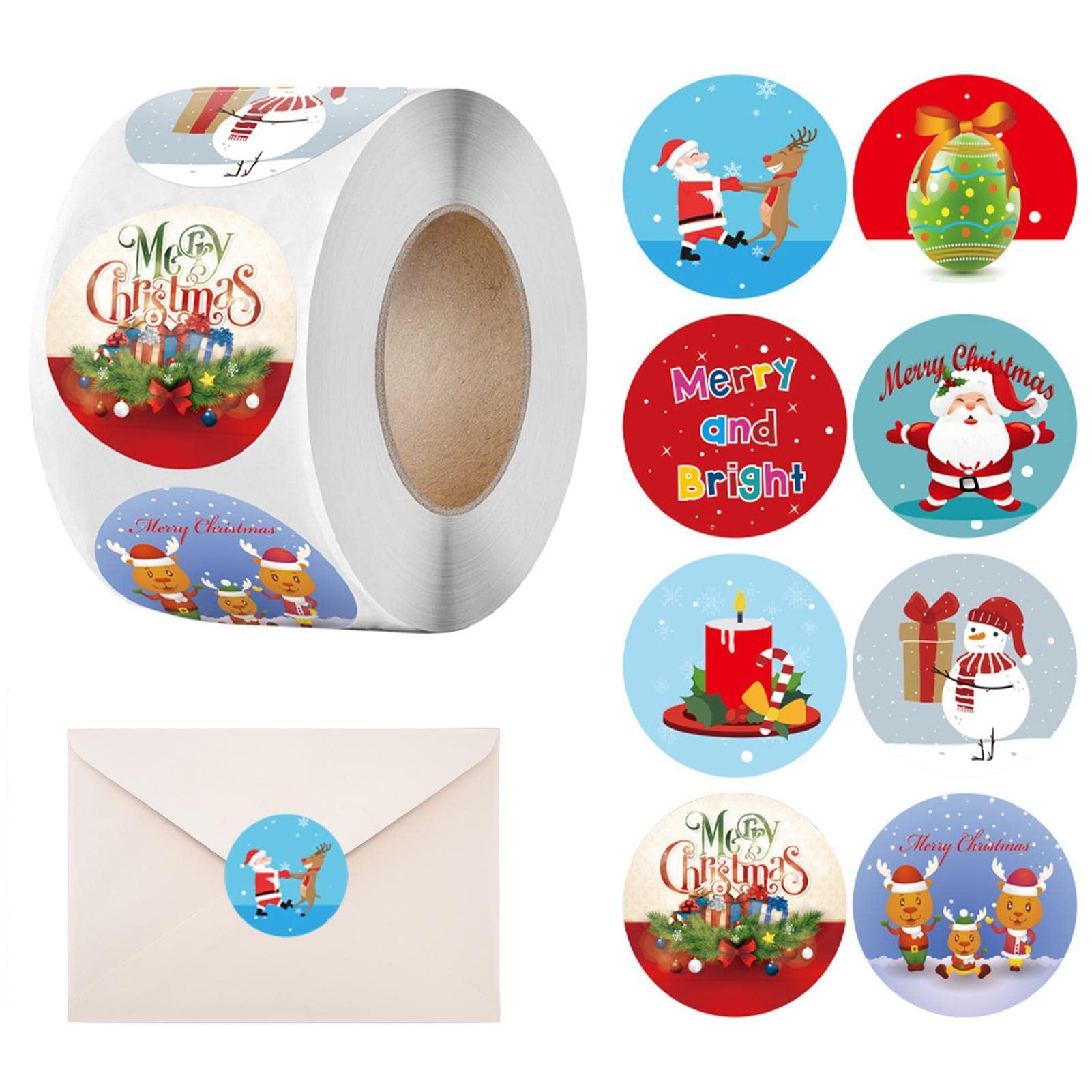 500 Autocollants De Noël - Bonhommes De Neige Pour Décorer Ordinateurs, Bouteilles, Cartes
