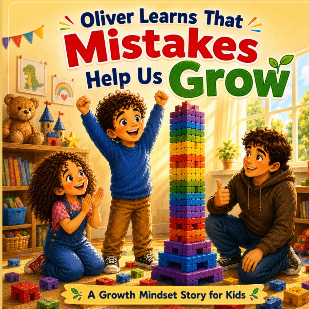 Oliver Learns That Mistakes Help Us Grow: A Growth Mindset Book for Kids About Learning from Mistakes, Building Confidence, and Never Giving Up