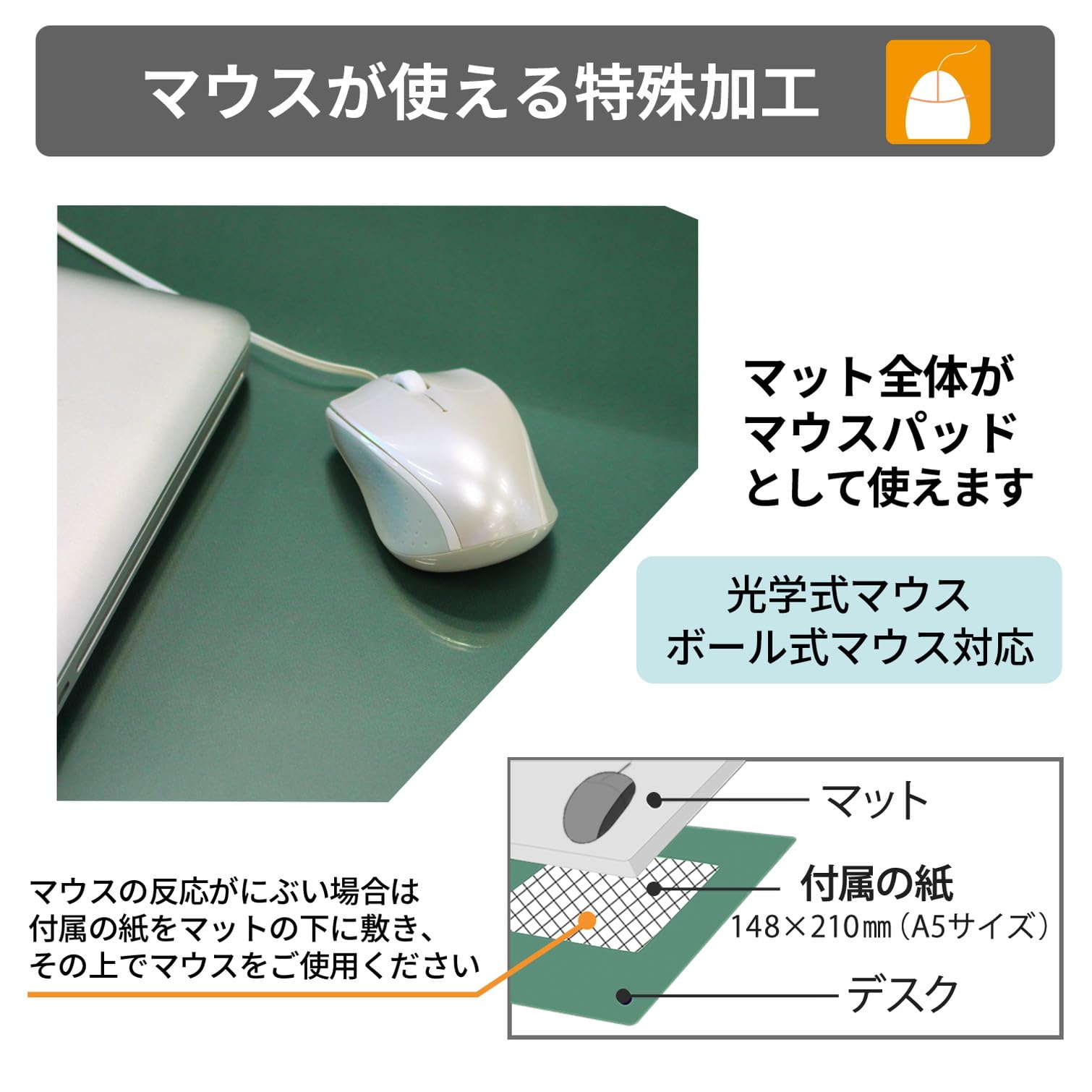 Amazon | プラス デスクマット マウス対応 片面非転写 光沢 厚手 下敷  