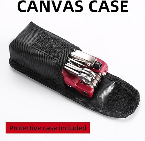 Miniatura 2 de Kit de herramientas de reparación de bicicletas con estuche de transporte, kits de herramientas de ciclismo portátiles (21 en 1), juego de