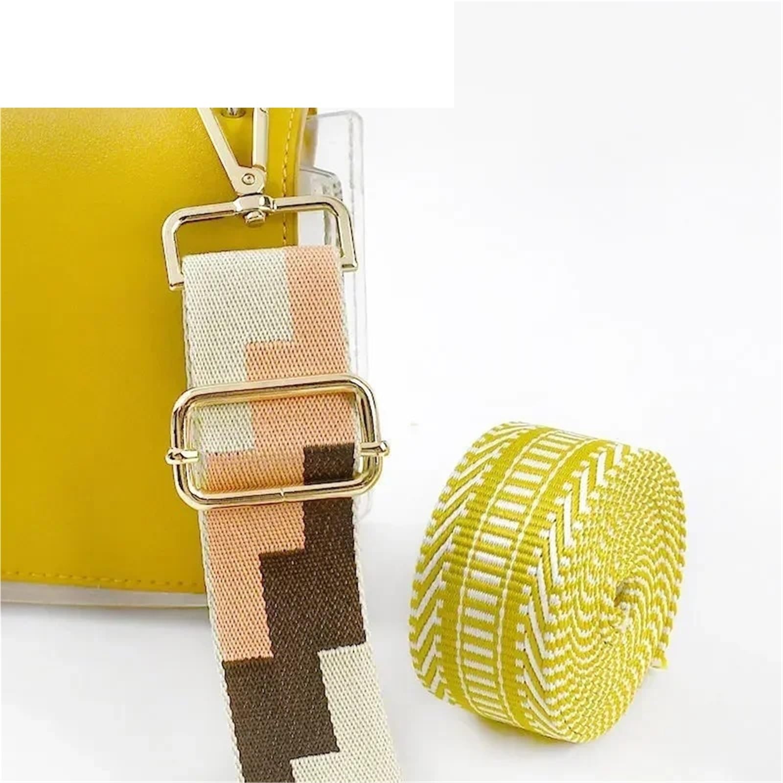 Cinta Jacquard Cinta de correas poliéster Jacquard 2-5 metros y 38mm espesor for bolsa equipaje, correa hombro, accesorios costura DIY(RD053-06,38mm-5Meters)