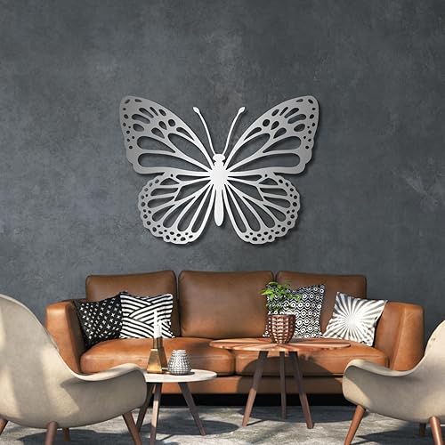 Miniatura 1 de Decoración de pared de mariposa de metal, mariposa de metal, arte de pared de mariposa de metal, arte de pared de metal, decoración de mariposa para