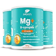 Nature's Finest by Nutrisslim Magnesium B Complex - 450g, 90 Servings - Supports Energy & Muscle Function - Powdered Drink Formula for Optimal Absorption - Vegan, No Added Sugar Powdered Drink