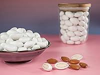 Vista 6 de Smarty Stop Jordan Almonds Candy - Almendras recubiertas de caramelo pastel, aperitivo comestible de confitería