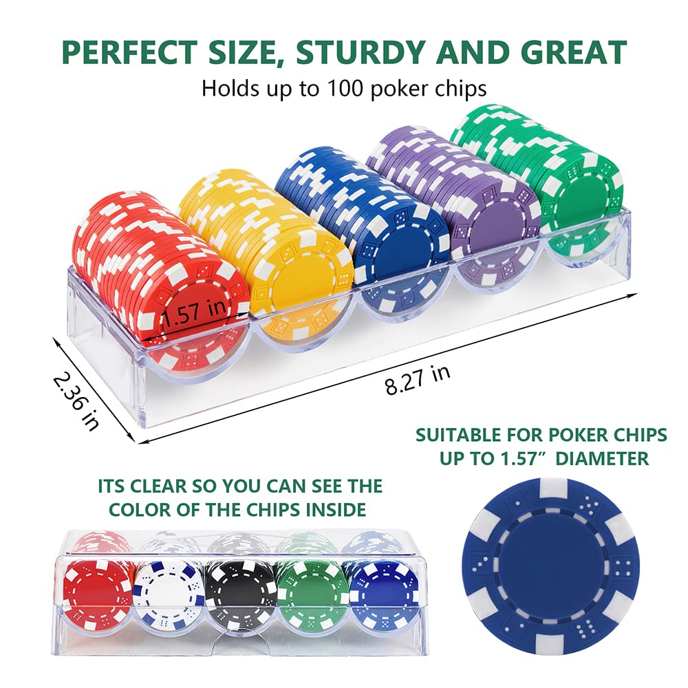 Boîte Porte-Jetons De Poker Portable Plateau Daccessoires Pour Chips Boîte Porte-Jetons De Poker Portable Plateau Daccessoires Pour Chips