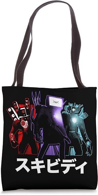 Skibidi Toilet Titan Glow Tote Bag