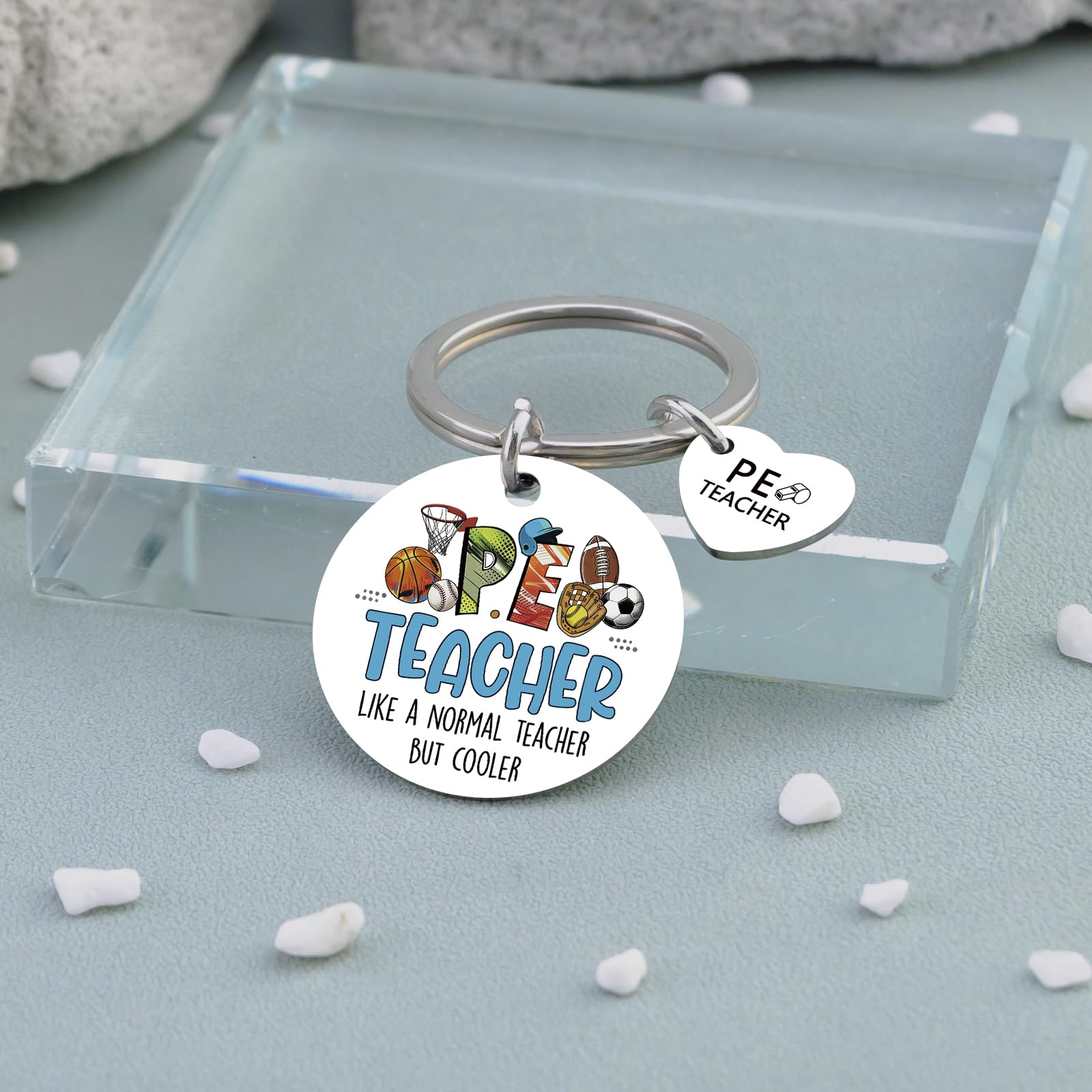 Gym Teacher Gifts PE Teachers Day Gift For Men Women Cool Teacher Appreciation Gift Male Birthday Graduation End Of Year Teachers Gifts Gym Ornament For Teacher's Day Whistle Keychain