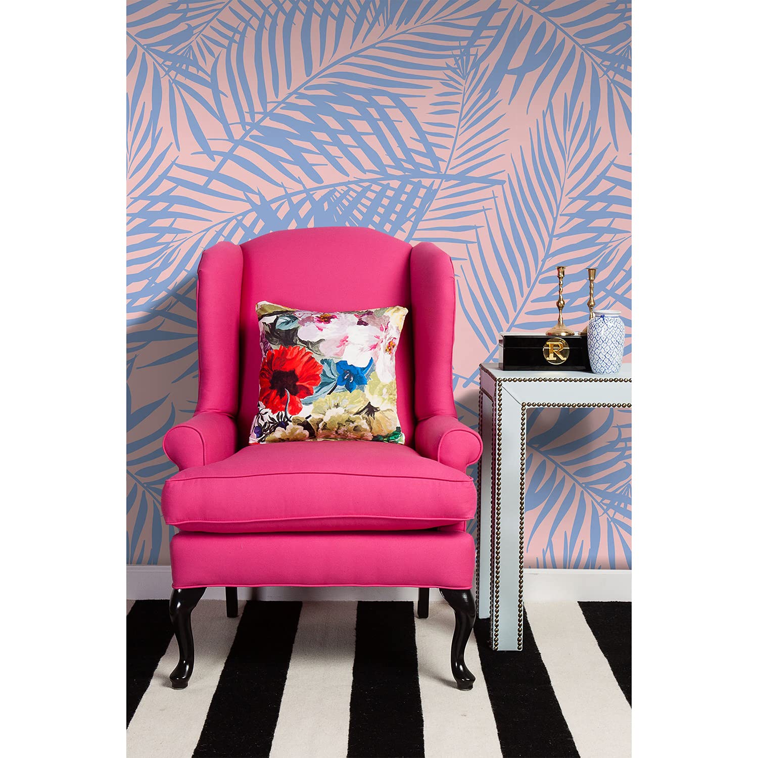 Papier peint intissé paume Coloray 104x70cm pour meuble chambre salon cuisine