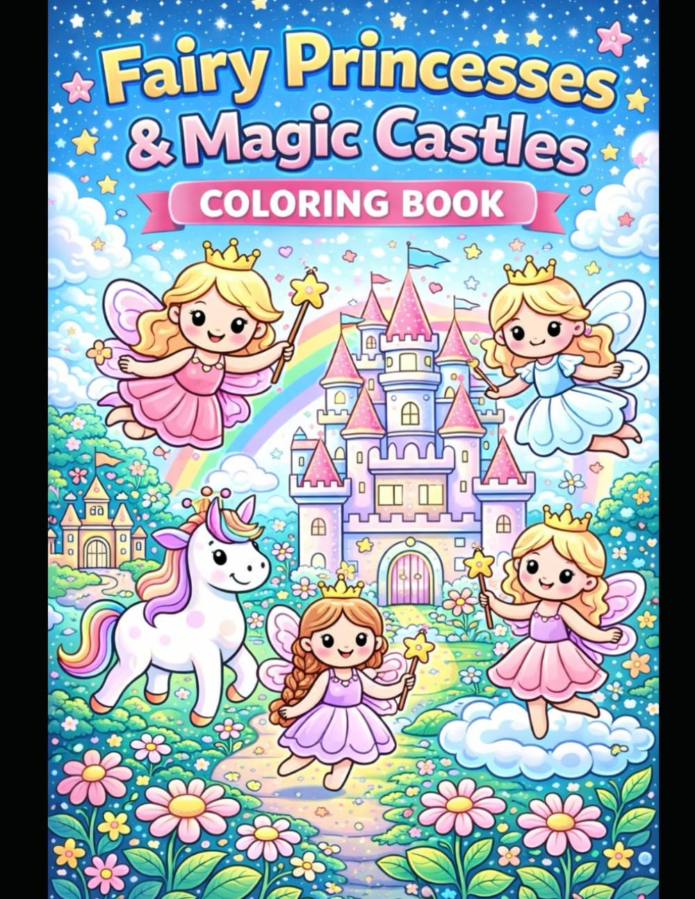 Fairy Princesses & Magic Castles Coloring Book (Little Dreamers Magical Coloring Series)