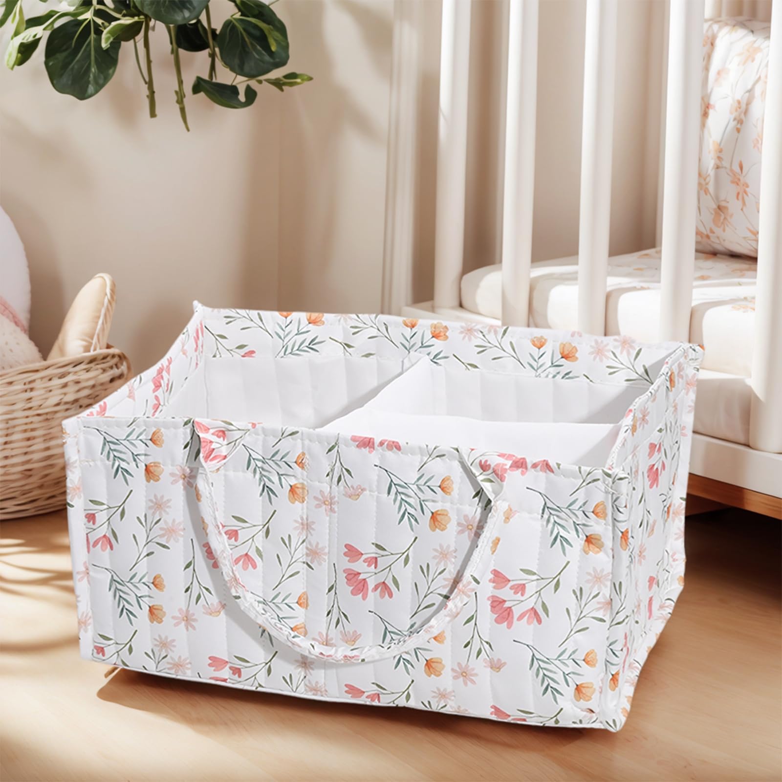 Organizer na pieluchy dla niemowląt, kosz do przechowywania, prezenty na baby shower, biały