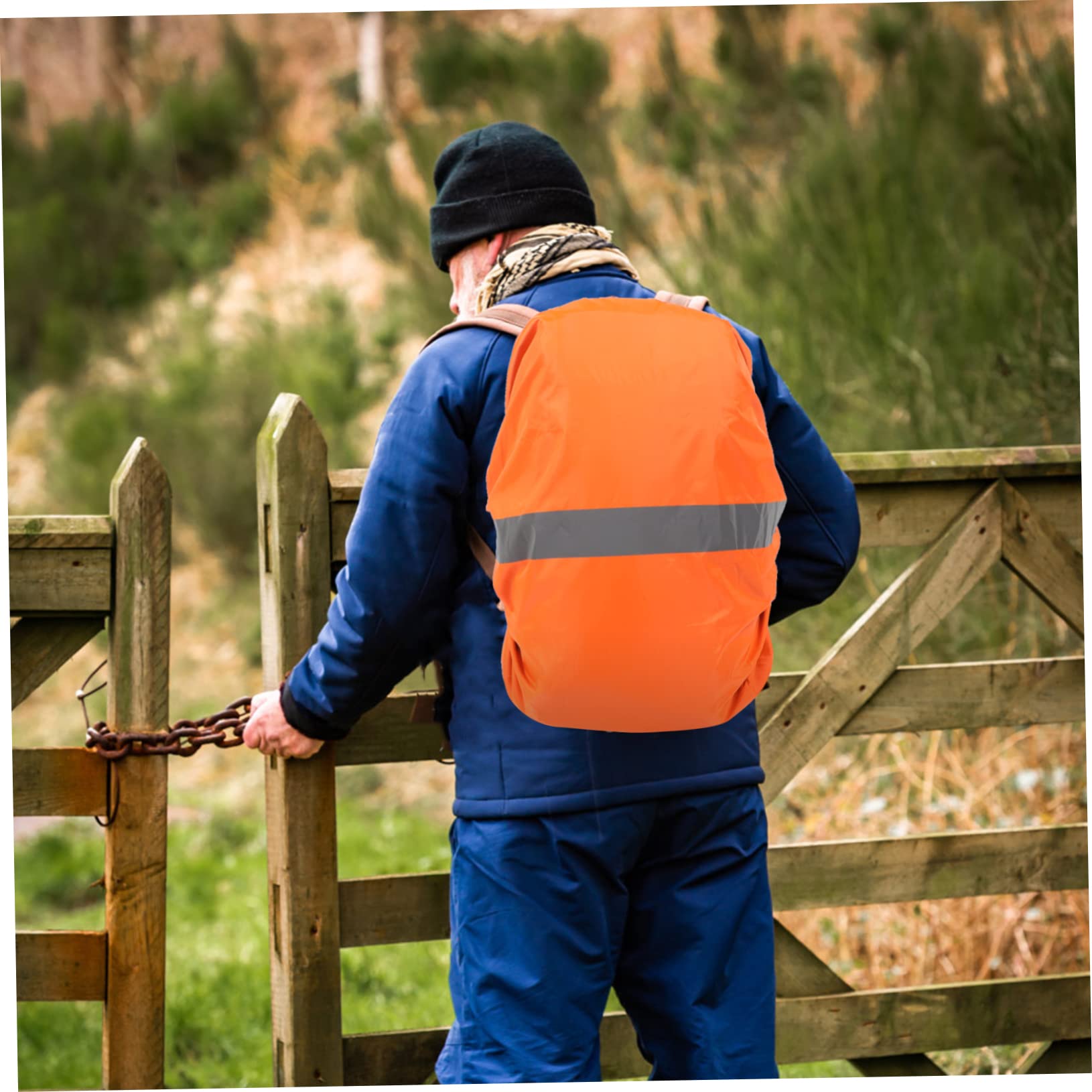 VANZACK Lightweight Backpack Rain Cover Reflective Strip for Hiking Cycling with Elastic Band Fit