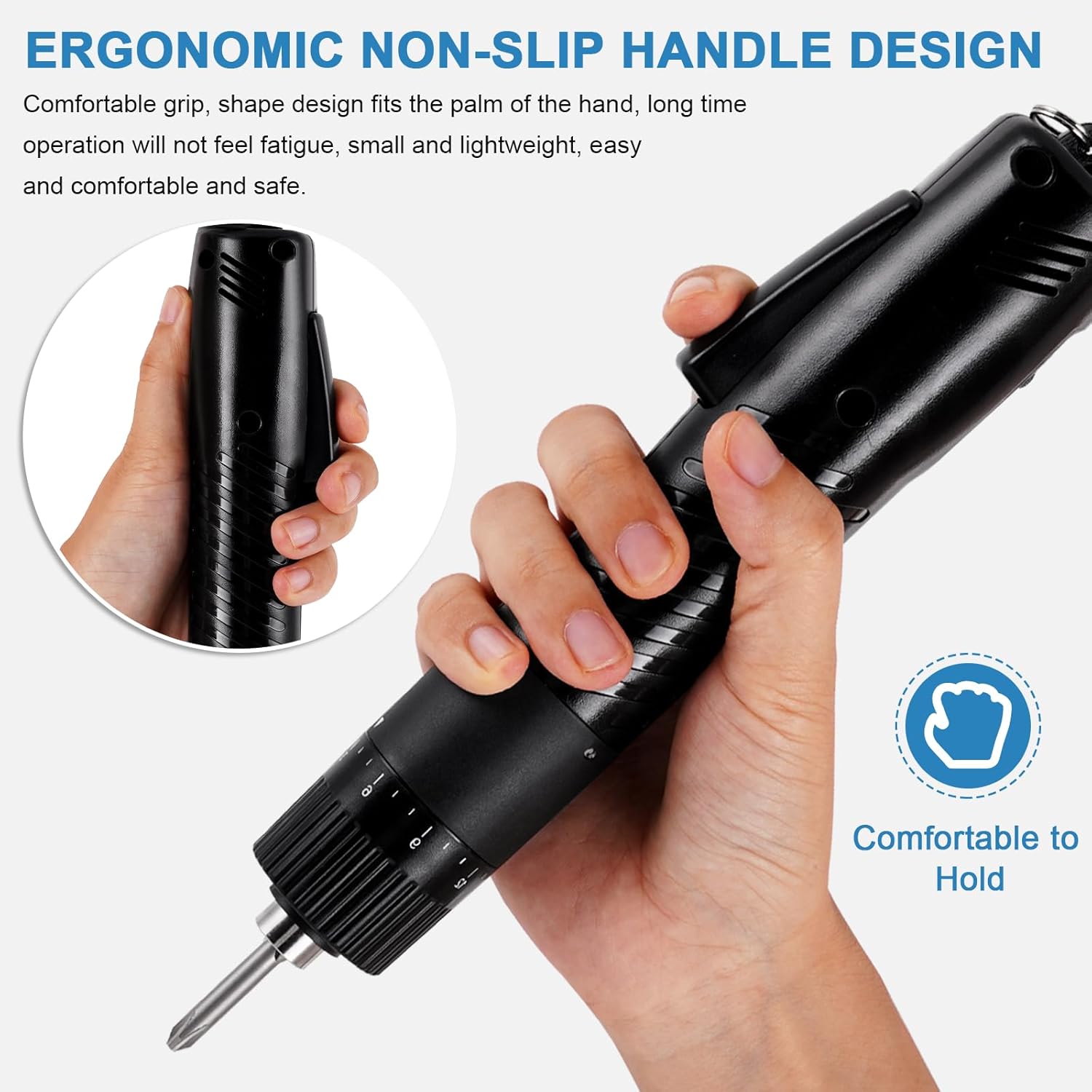 MXBAOHENG Electric Screwdriver Sets Torque Adjustable Drill Tool Applicable Batch Head 5mm 110-220V (101)