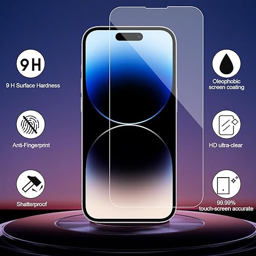 Miniatura 62 de Paquete de 2+2 protectores de pantalla de privacidad para iPhone 12 Pro Max con protector de lente de cámara, accesorios de vidrio templado