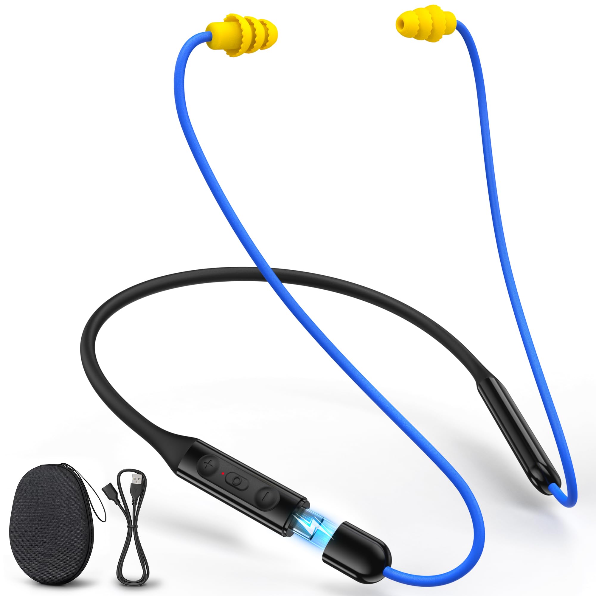 Next-Gen Bluetooth 6.0 Earplug Headphones for Work, 30dB Hearing Protection