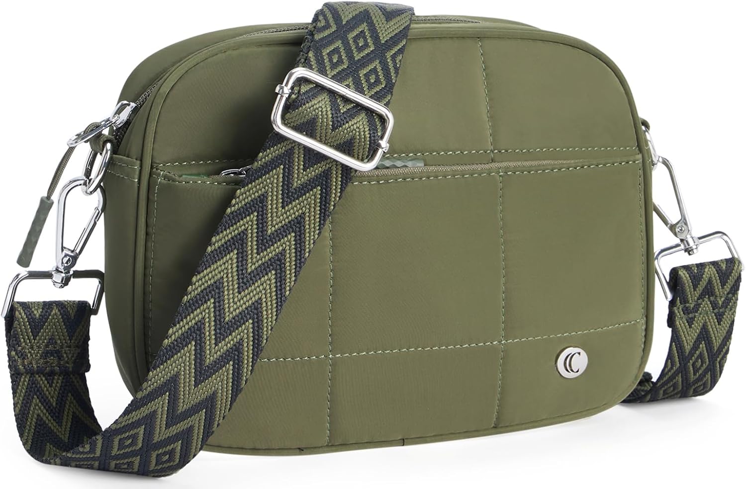 CLUCI Quilted Crossbody Bags for Women Lightweight Puffer Shoulder Bag Travel Purses with Wide Strap