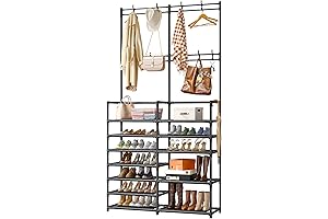 Raybee 7-Tier Coat and Shoe Rack Combo