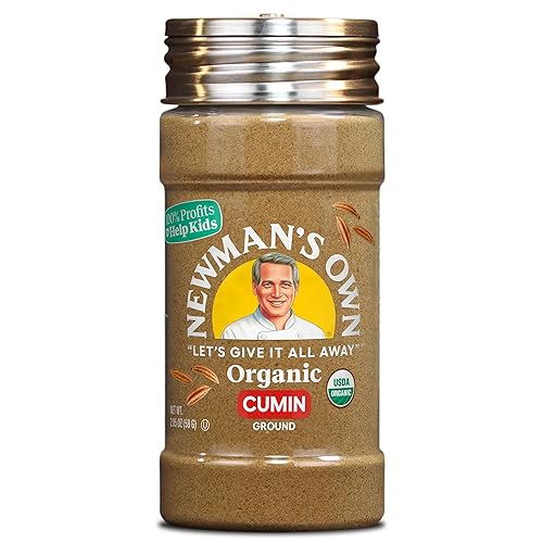 Newman's Own Comino orgánico molido certificado orgánico USDA sin OGM Kosher botella de 2.05 onzas